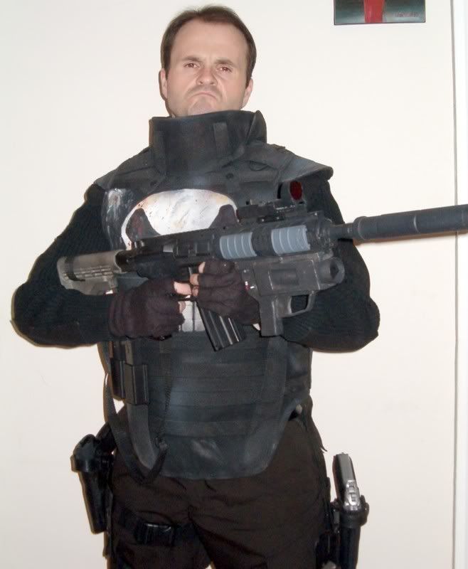 Completed Punisher Warzone Costume